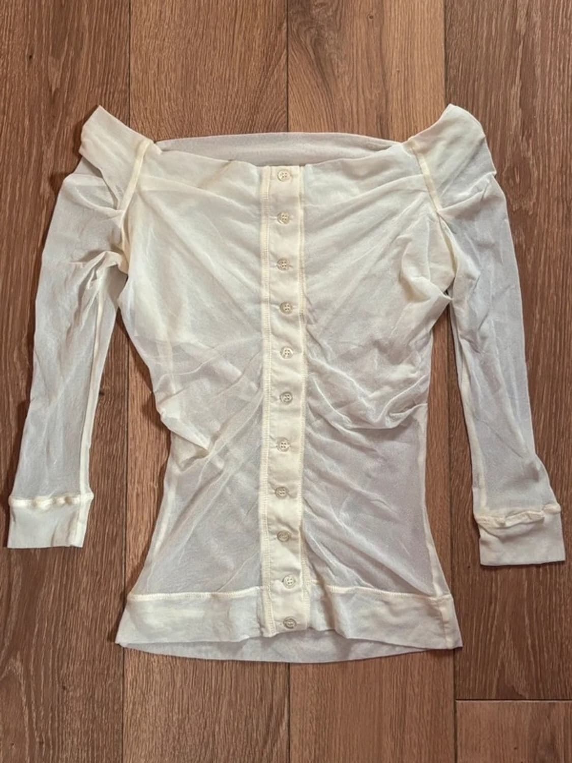 italian vintage mesh off top 상품이미지1