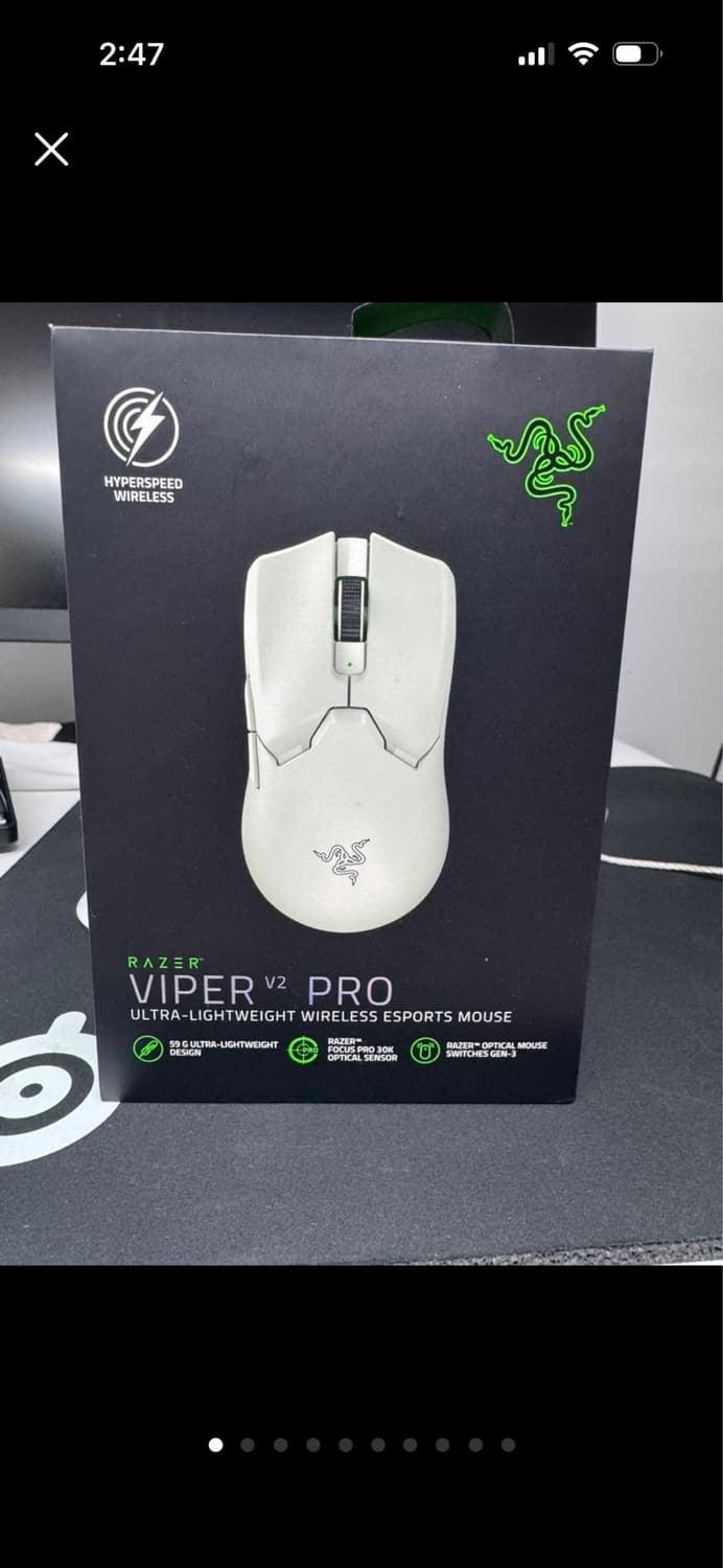 바이퍼 v2 pro 화이트,8k 동글 상품이미지1