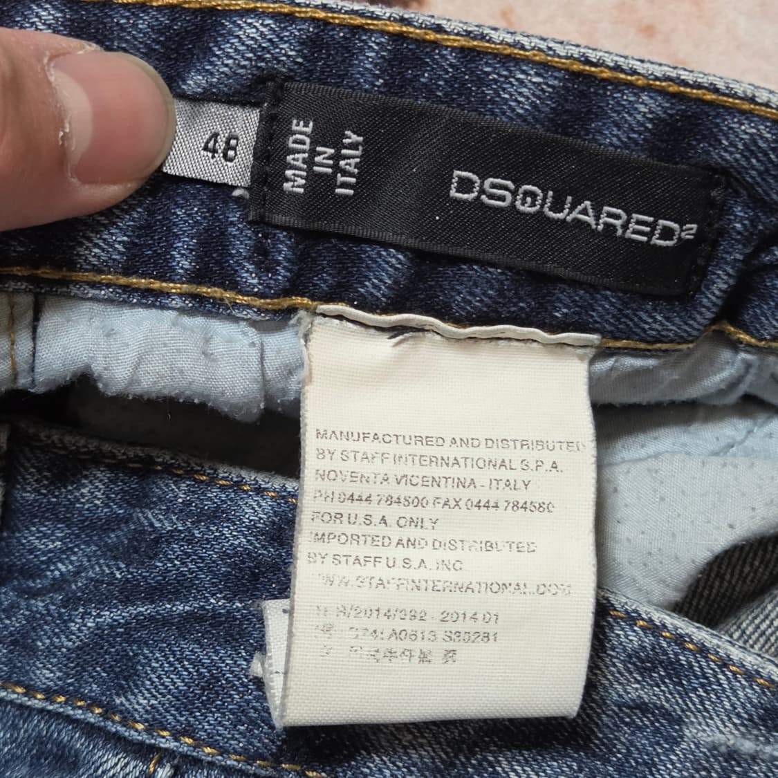 디스퀘어드2 페인팅 중청 데님팬츠 상품이미지7