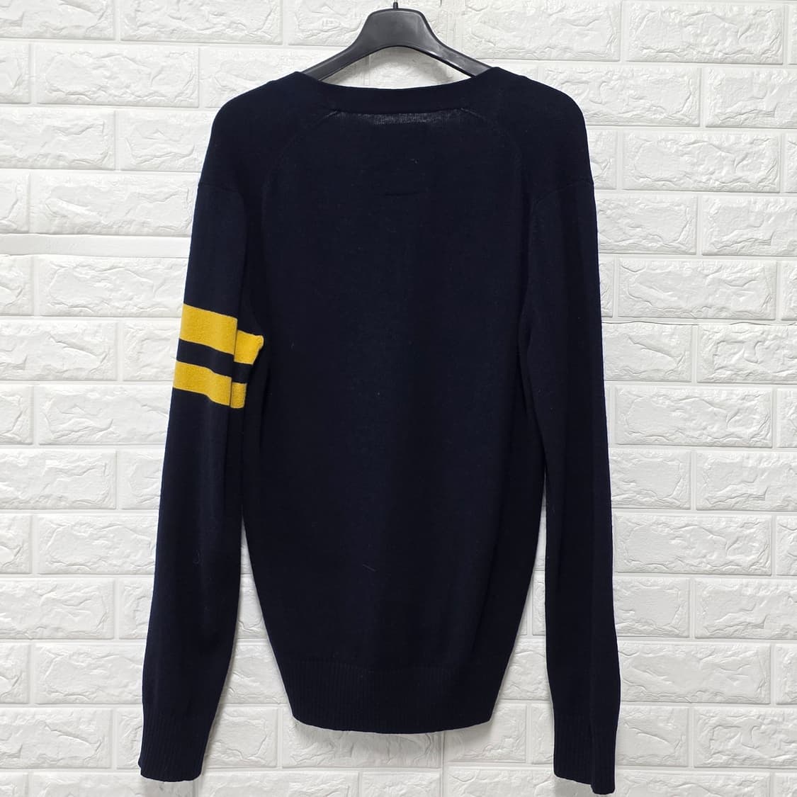 빈폴 네이비 옐로우 배색 가디건 100 상품이미지4