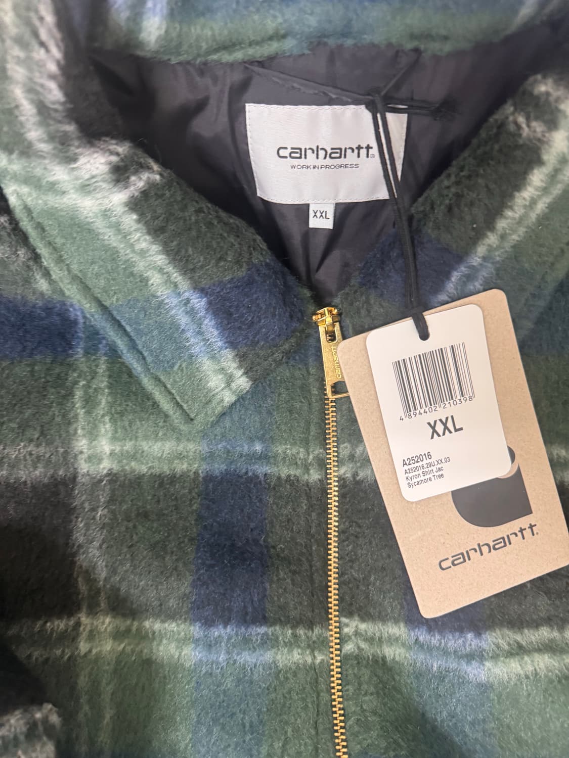 칼하트wip 카이런 셔츠자켓 xxl [택 부착 O 새 제품] 상품이미지3
