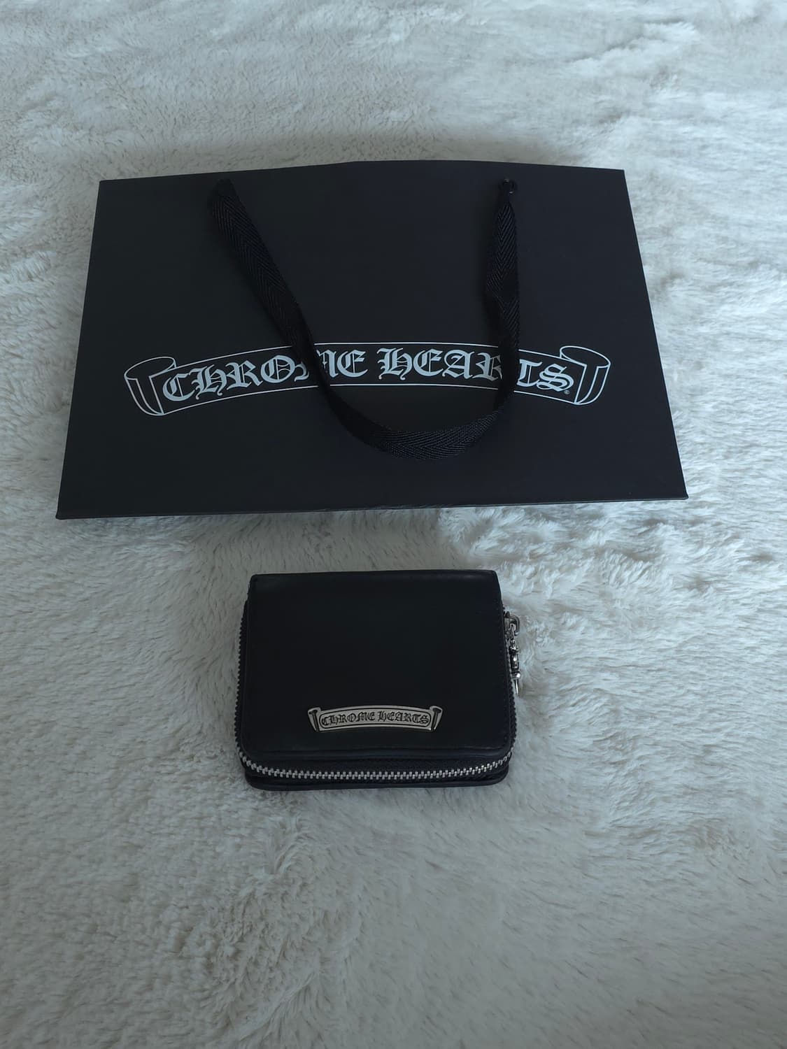 [OS] 크롬하츠 스퀘어 집빌 레더 지갑 블랙 상품이미지1