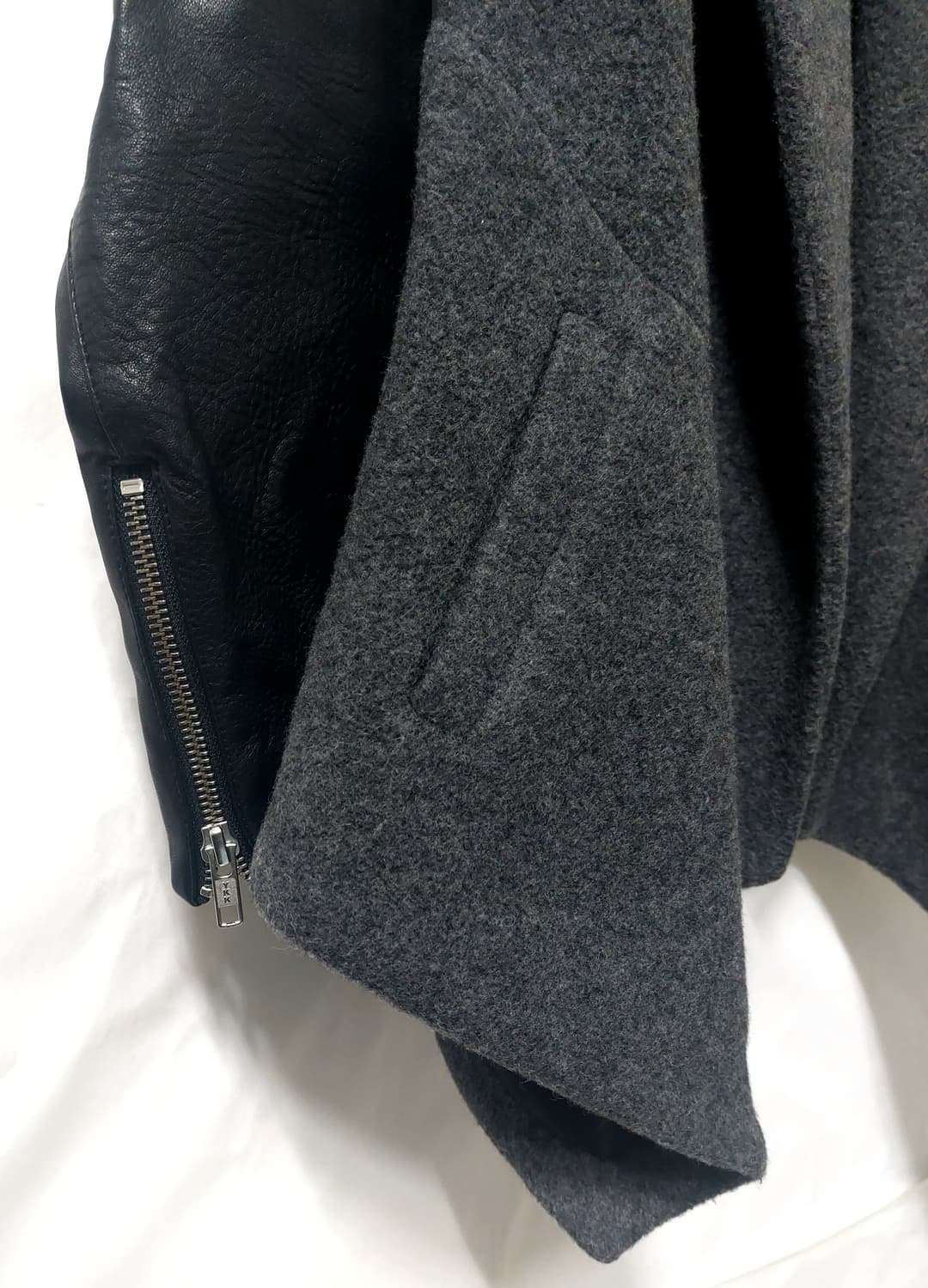 띠어리 캐시미어 울 가죽 자켓 P 상품이미지4