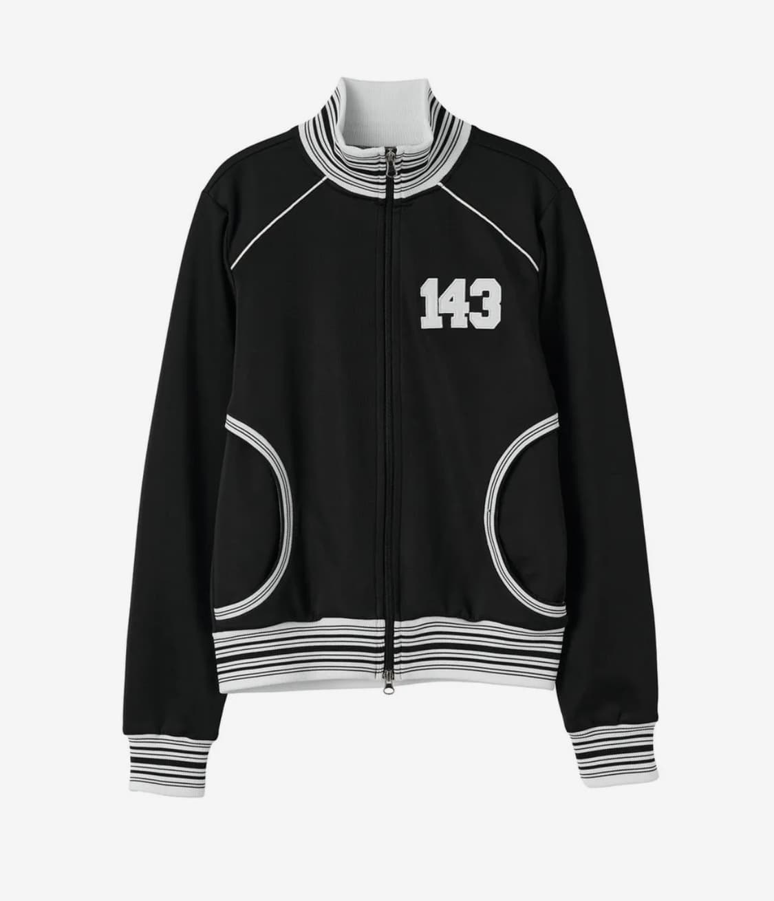 스컬프터 트랙집업 Stripe Track Zip-Up Black 상품이미지1