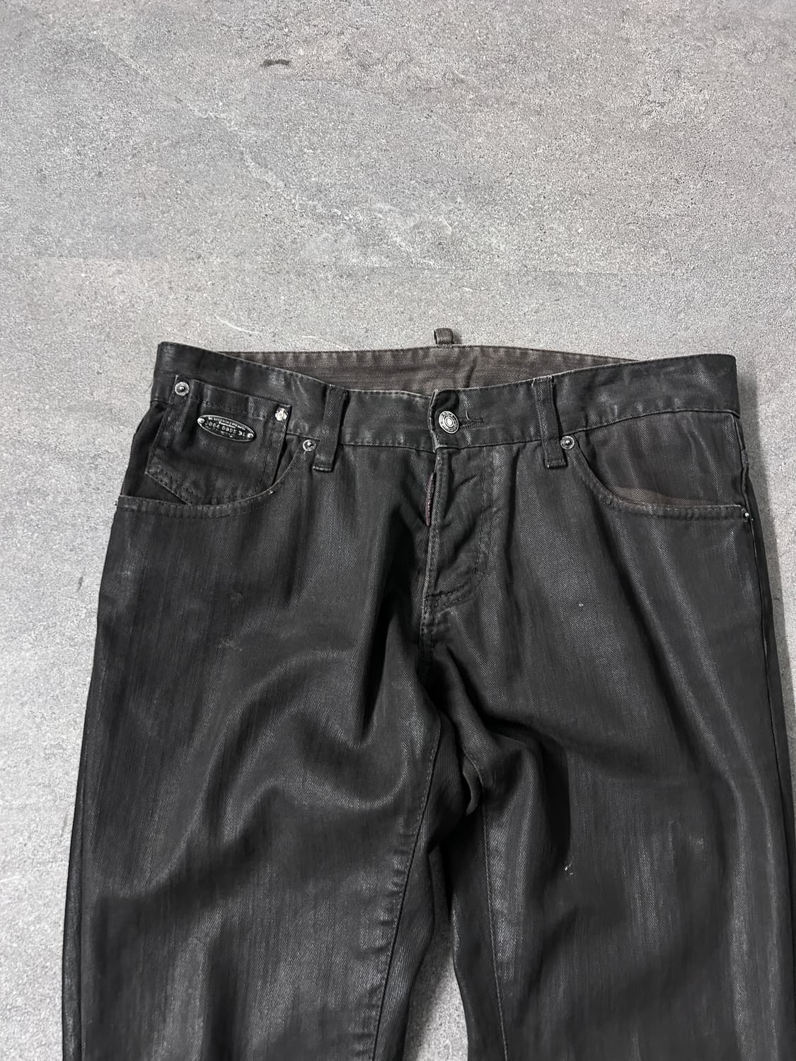 디스퀘어드 2000s 코티드 데님 팬츠 상품이미지5