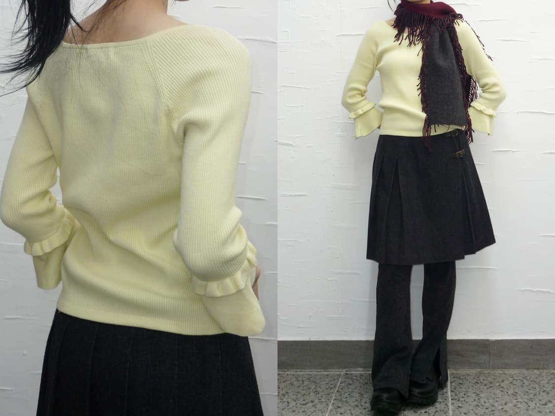 lemon frilled knit 상품이미지3