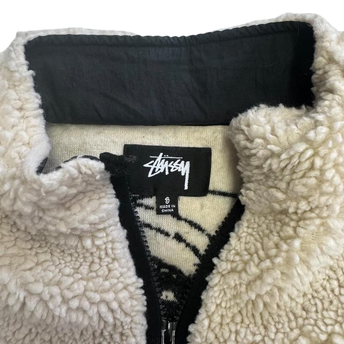 스투시 비너스 그래픽 플리스 자켓 아이보리 상품이미지4