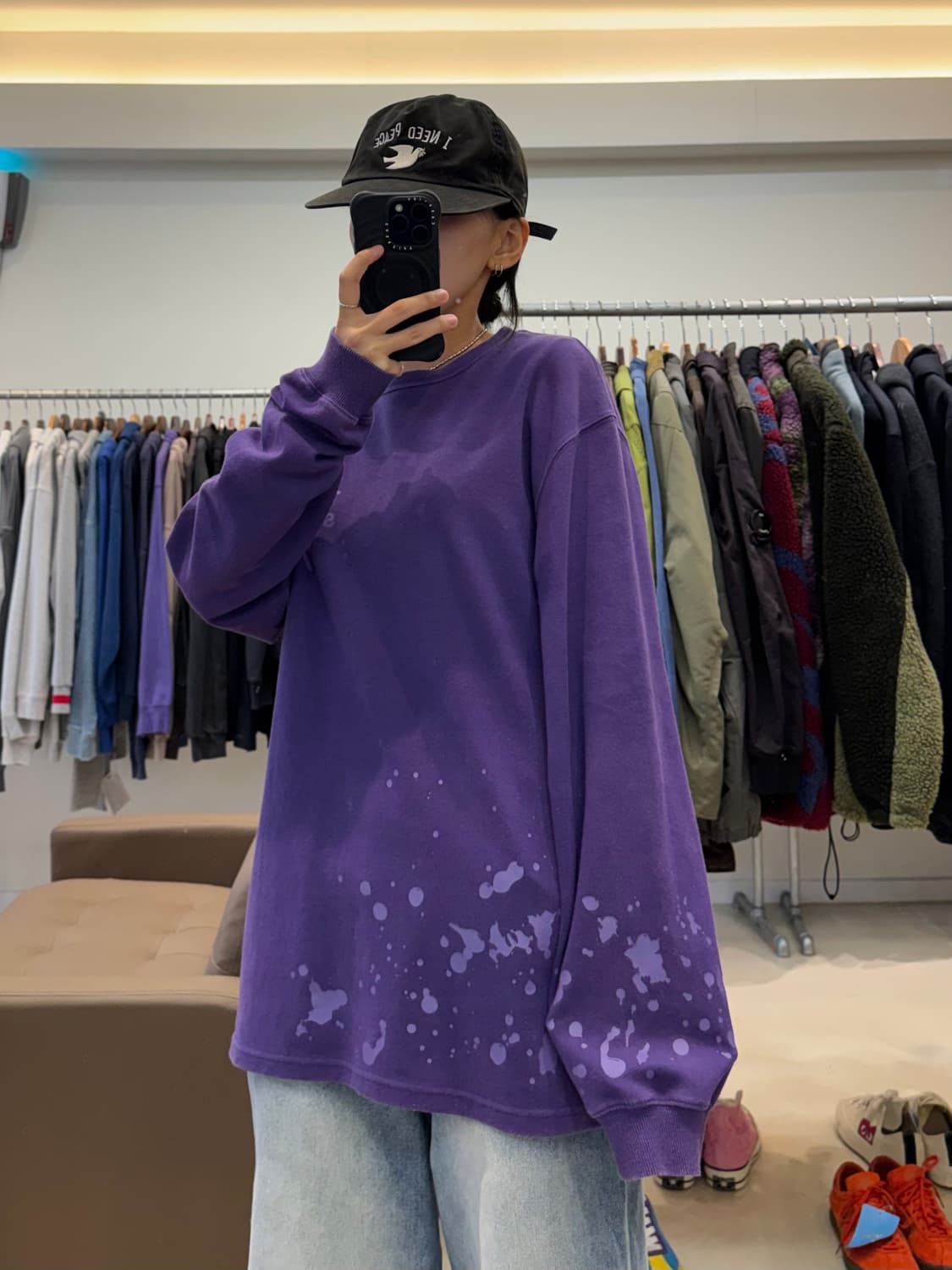 아이앱 스튜디오 스플래쉬드 롱슬리브 티셔츠 상품이미지6