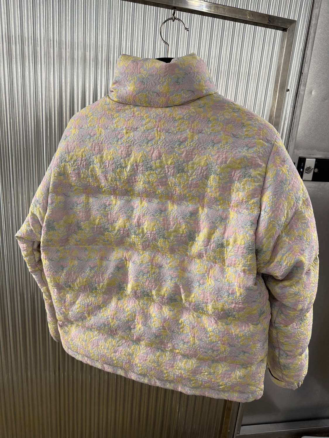 마블링 자카드 다운 패딩 상품이미지5