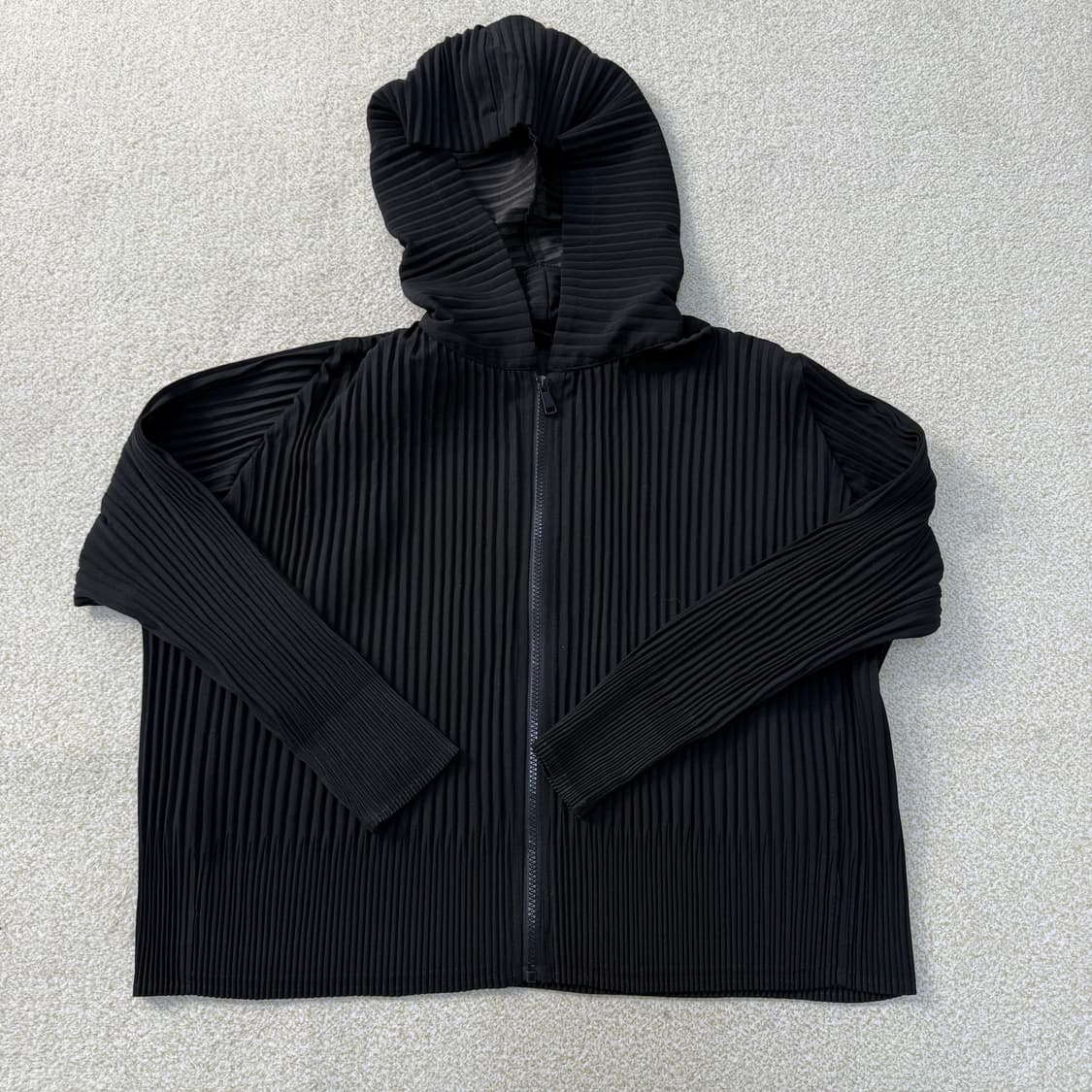 [F] 라플리 여성 플리세 블랙 후드집업 1230T1 상품이미지1