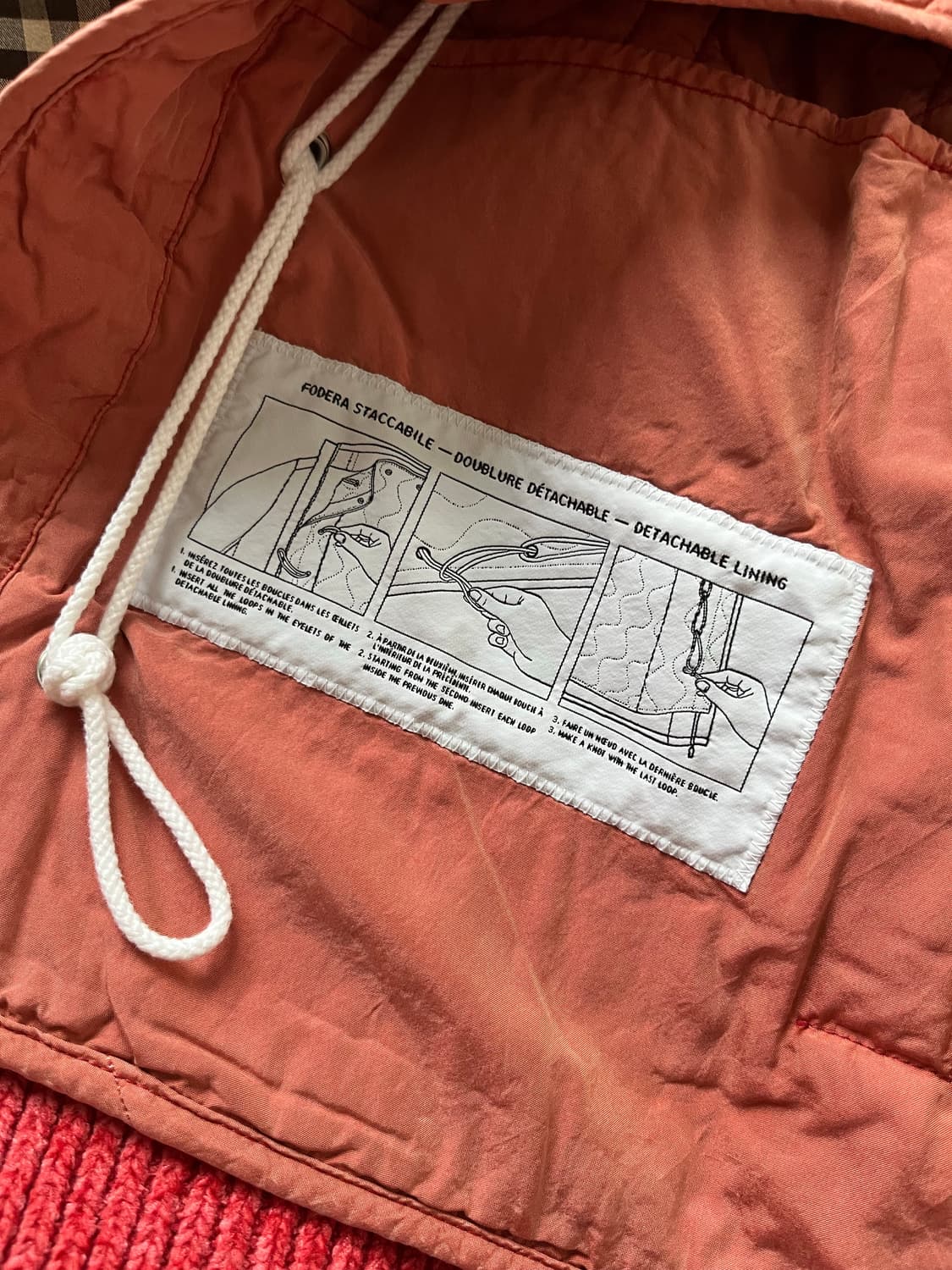 [하루만 이가격] 디올 x 스톤 아일랜드 울블렌드 니트 블루종 자켓 레드 상품이미지6