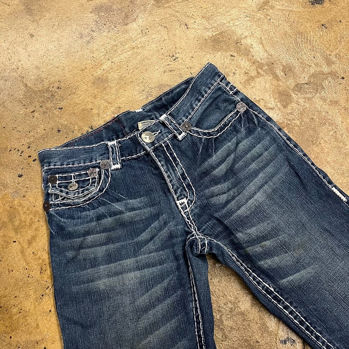 [정품/32] 트루릴리젼 스티치 데님 청바지 b17 상품이미지1
