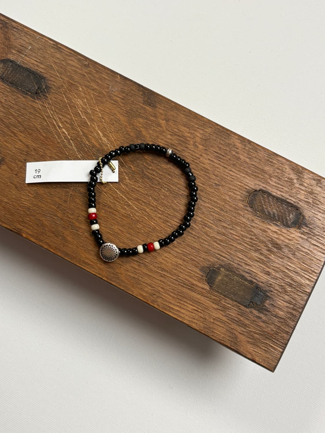 SILVER925 CONCHO & BEAS BRACELET (블랙) 상품이미지2