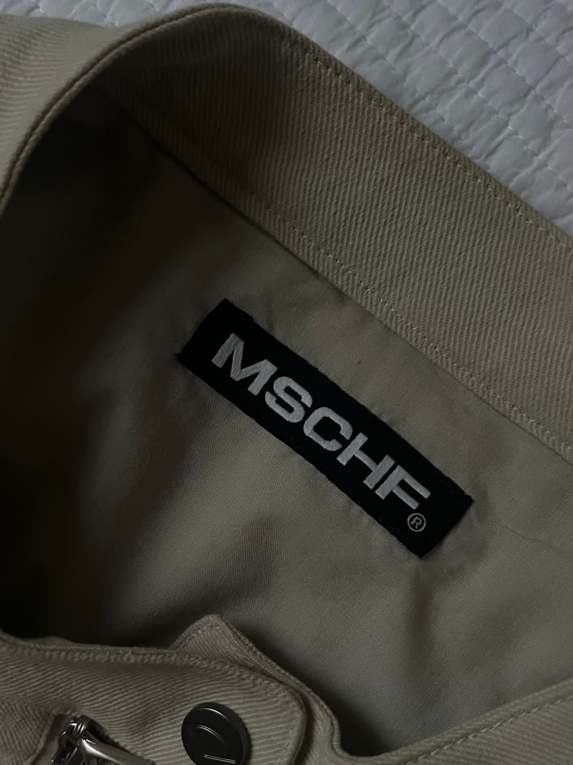 Mischief / 미스치프 코튼 바이커 자켓 카키베이지  상품이미지2