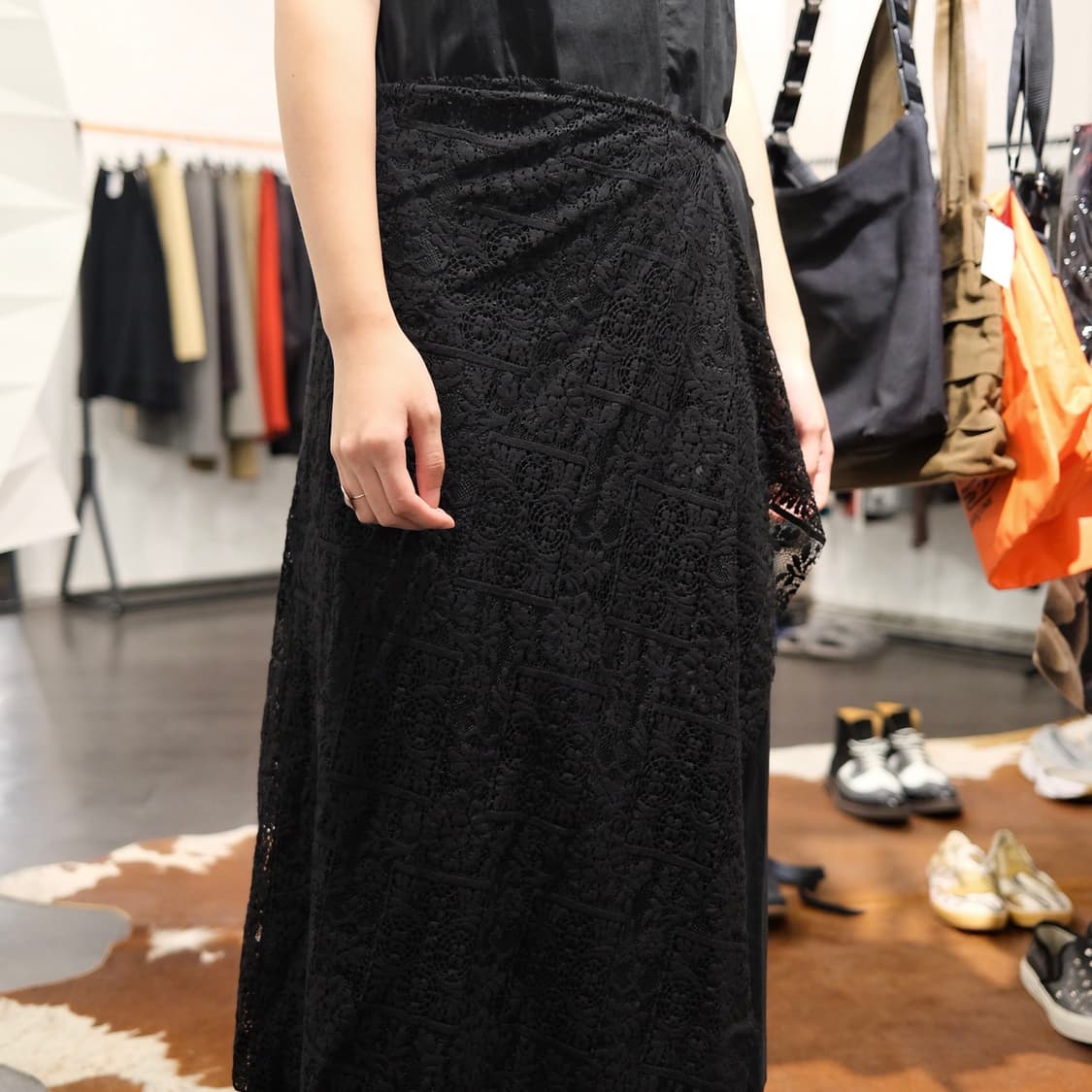 요지야마모토 레이스 레이어드 원피스 상품이미지5