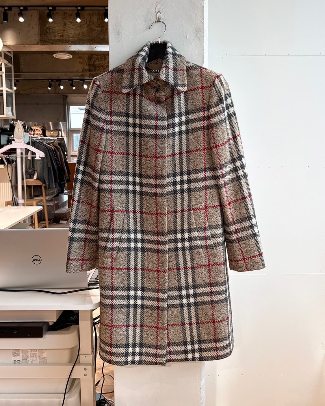 버버리 브라운 노바체크 울 코트  상품이미지2