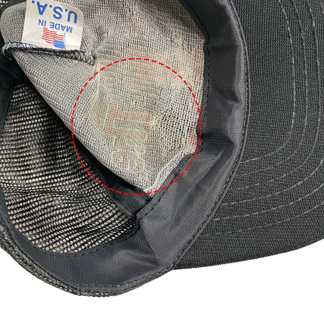90s MADE IN USA 빈티지 트럭커캡 블랙 상품이미지8