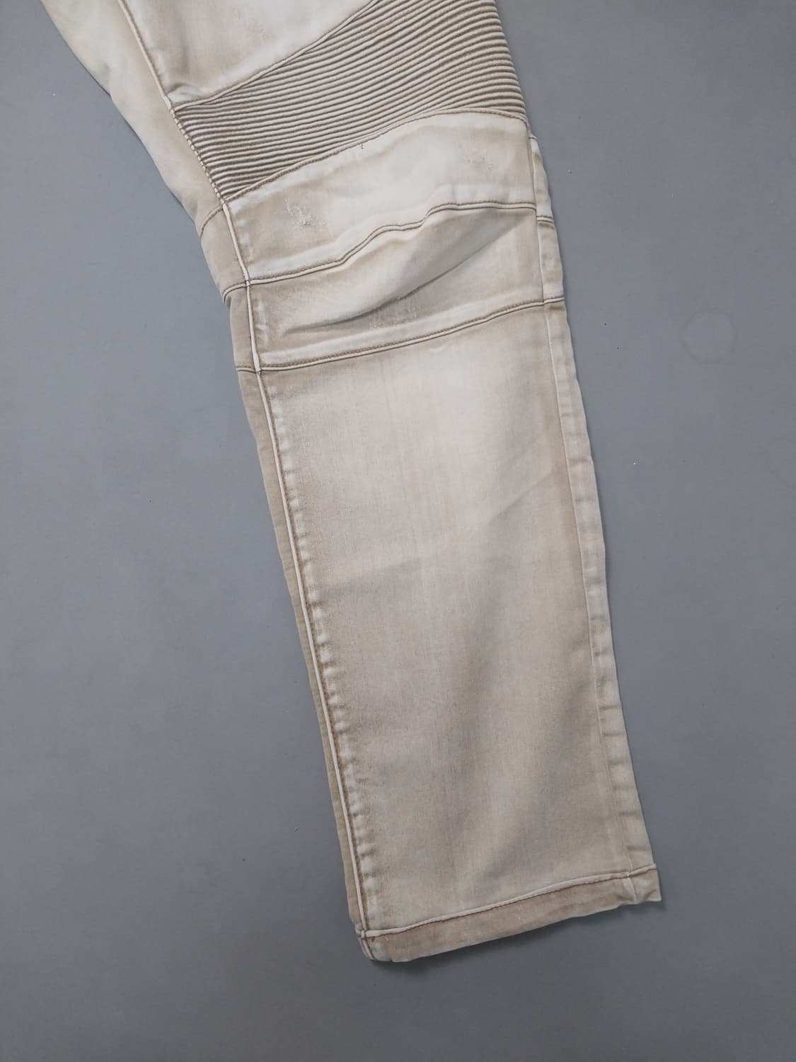 [36] 발망 워싱 베이지 바이커 치노 팬츠 상품이미지5