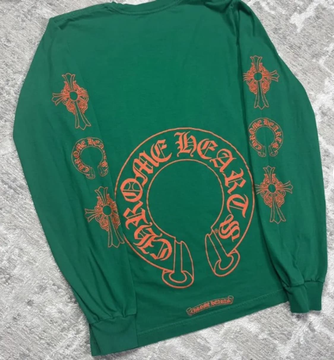 크롬하츠 홀스슈 롱슬리브 티셔츠 그린 상품이미지1