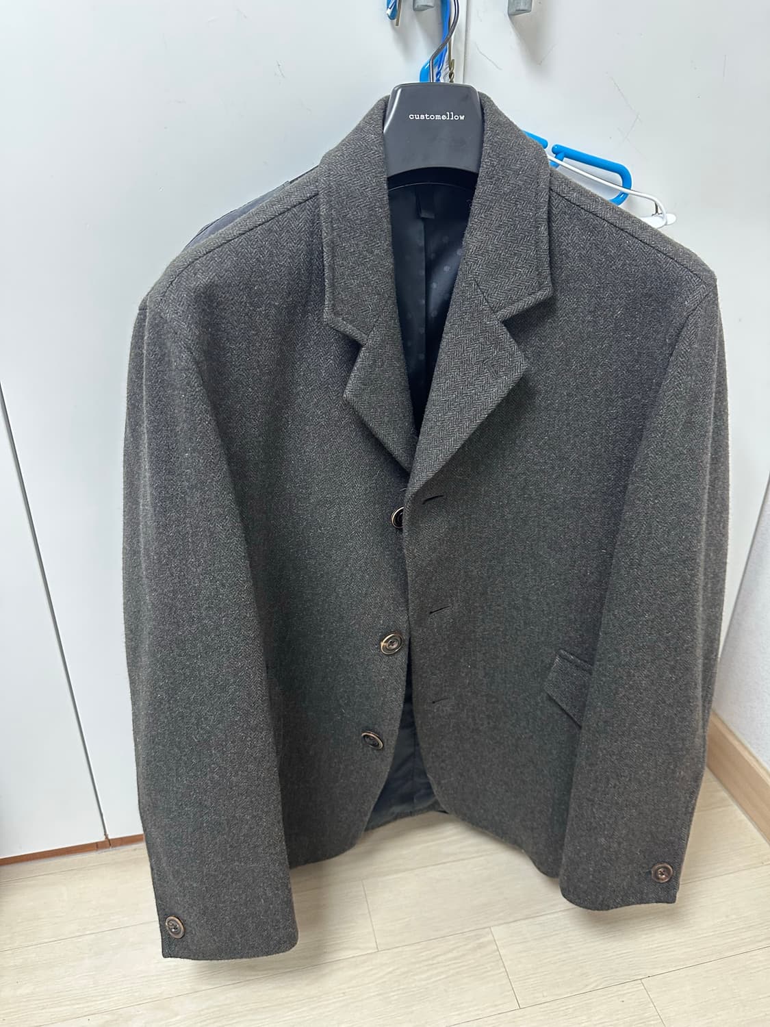 정가50) 커스텀멜로우 헤링본 울 자켓(블레이저) 상품이미지1
