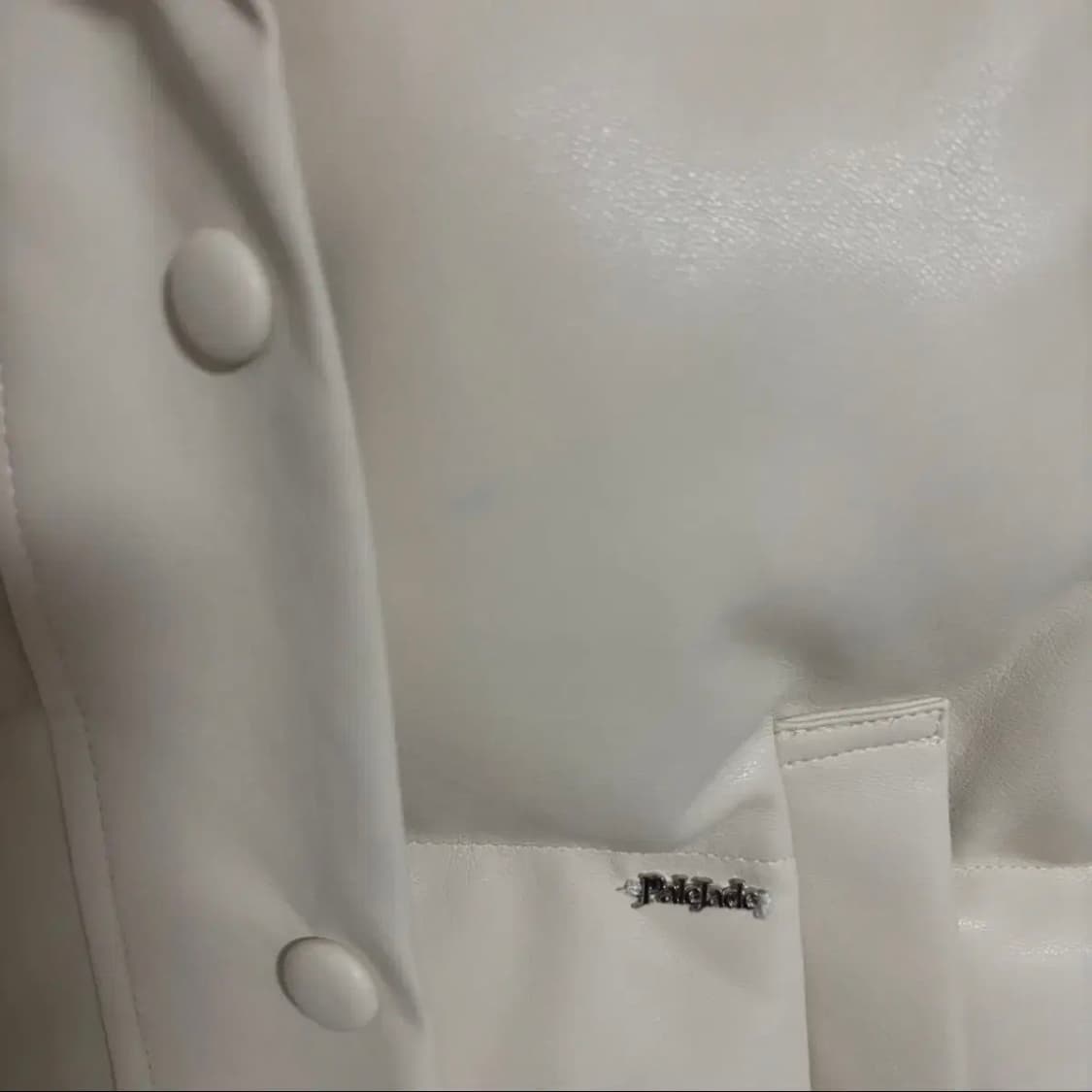 페일제이드 레더 베스트 푸퍼 자켓 아이보리 패딩 조끼 상품이미지4