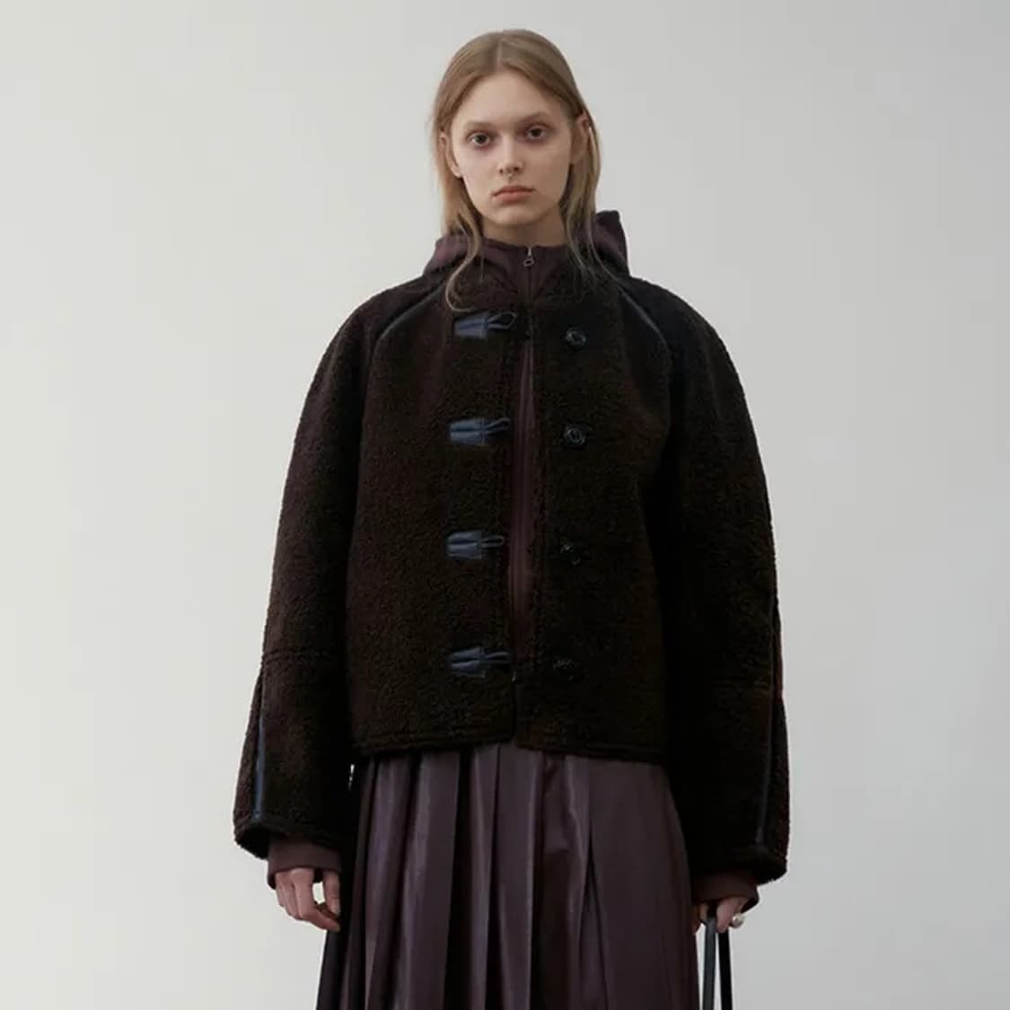 로우클래식 23Fw 리버시블 코트 브라운 상품이미지1