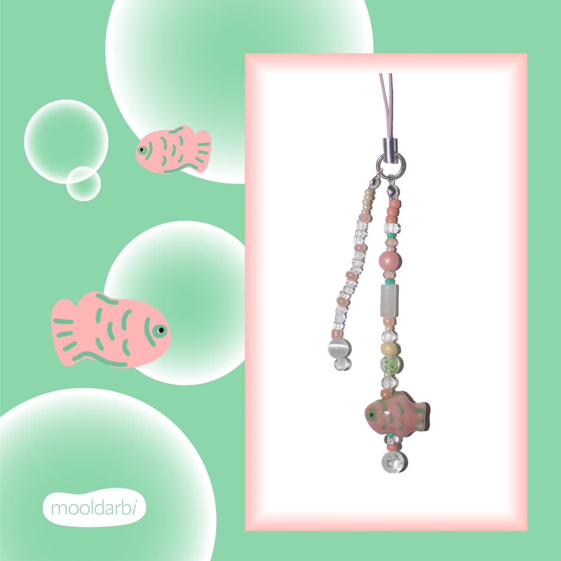 Pink Pisces keyring 상품이미지1
