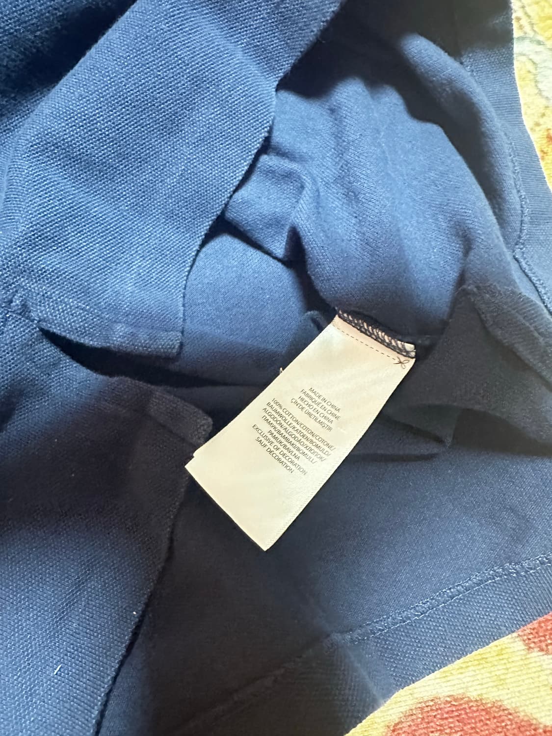 폴로 랄프로렌 긴팔 카라 티셔츠 네이비 M 상품이미지3