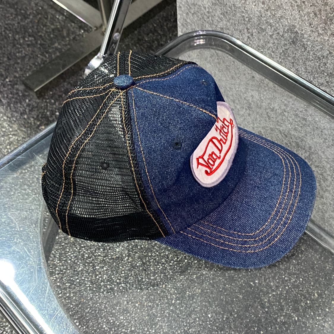 본더치 빅로고 네이비 데님 메쉬 볼캡 B4819 상품이미지4