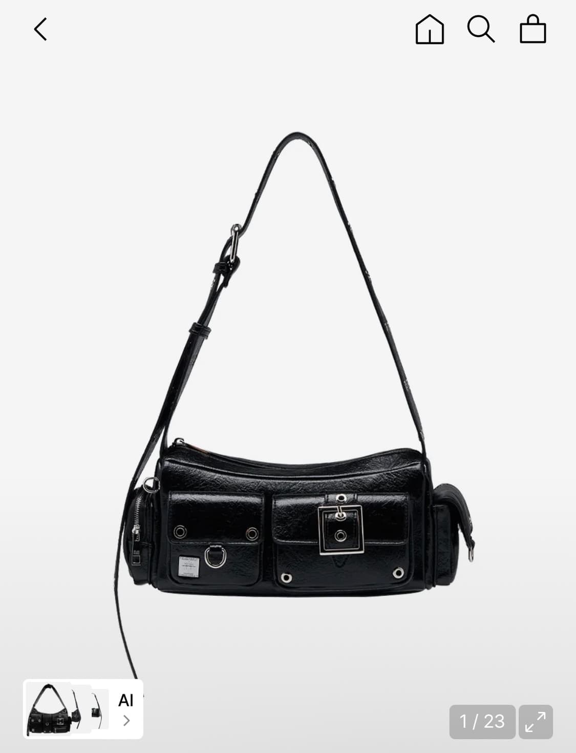 블랙퍼플 미니 포트리스 ㅣ Mini Fortress Bag 상품이미지1