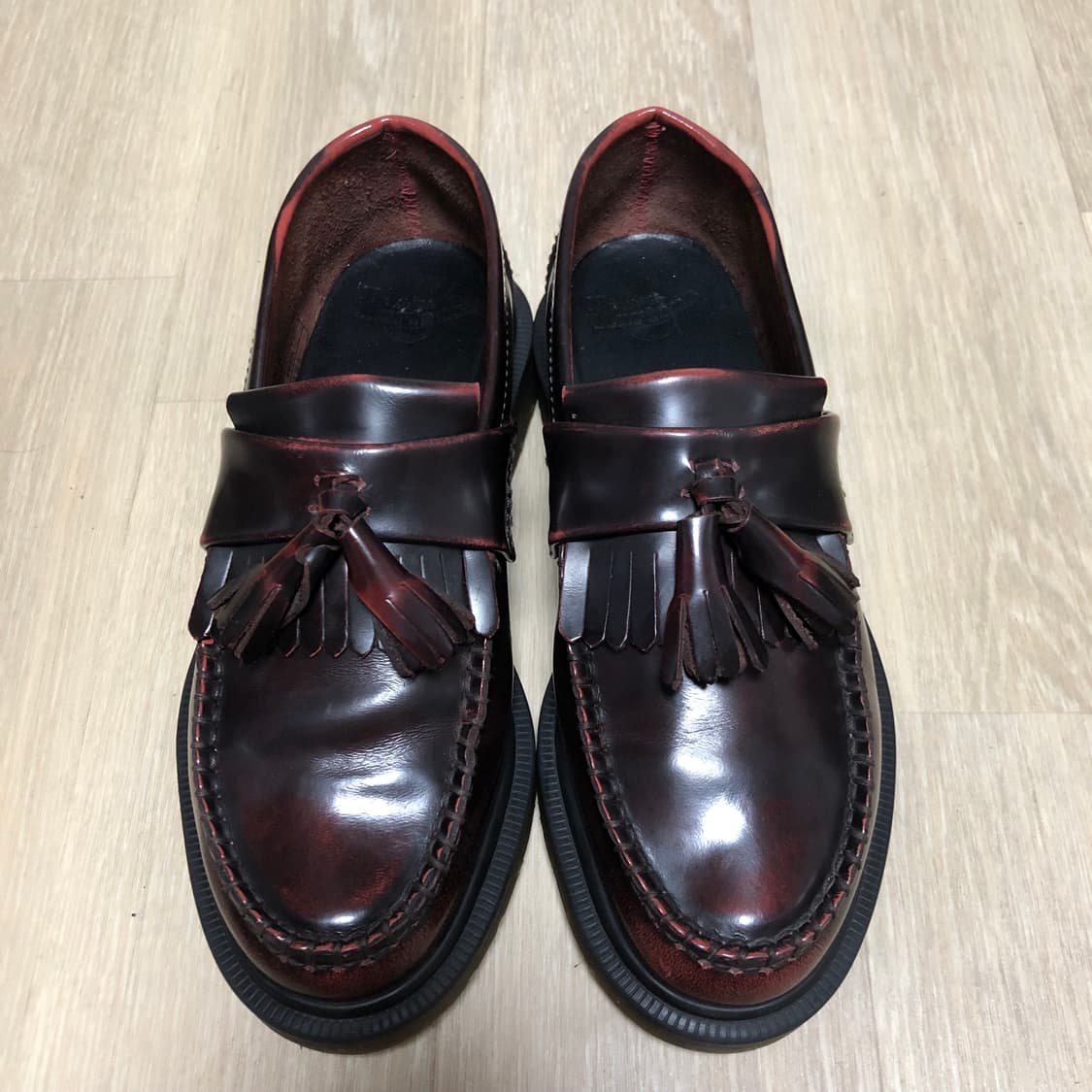 (230) 닥터마틴 Dr.martens 아드리안 태슬 로퍼 버건디 상품이미지8