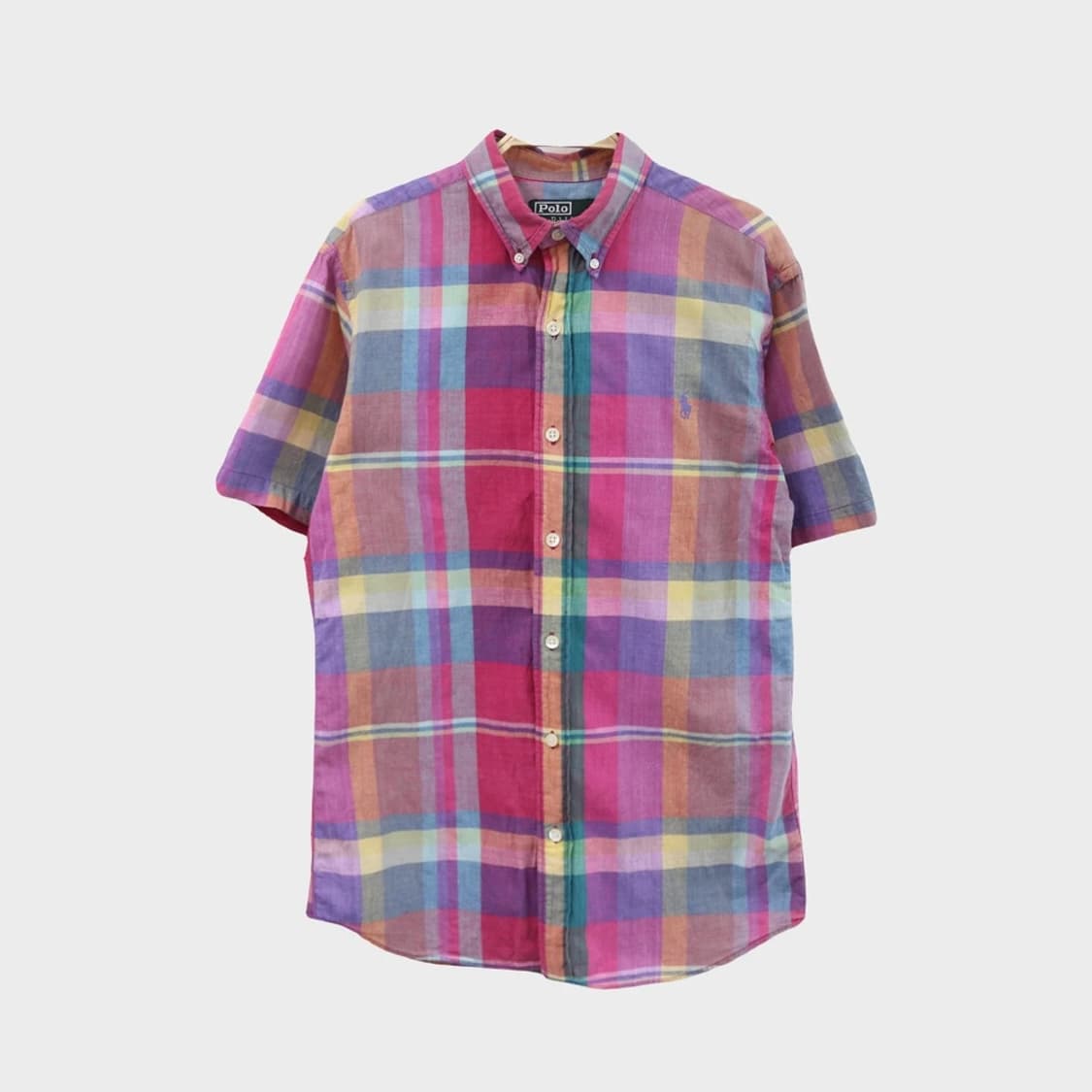 폴로 랄프로렌 체크 반팔 셔츠 66491 상품이미지1