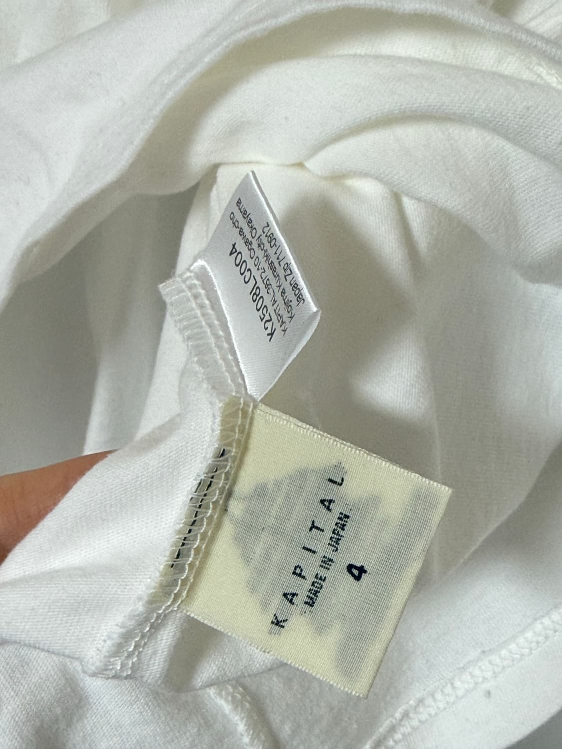 [새상품]캐피탈 20 저지 크루 롱 슬리브(송어티) 화이트 4사이즈 상품이미지4