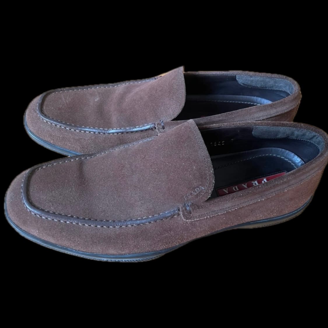 prada sport brown suede roafer 상품이미지2