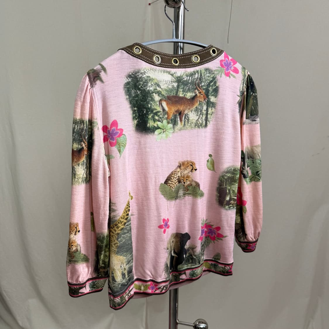 GK Italiya 애니멀 프린팅 아일렛 탑 상품이미지7