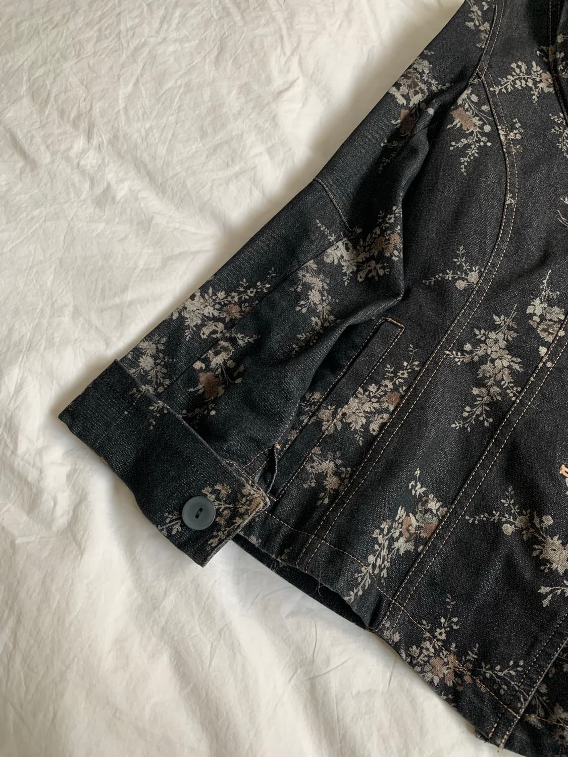 플라워 데님 자켓 상품이미지3