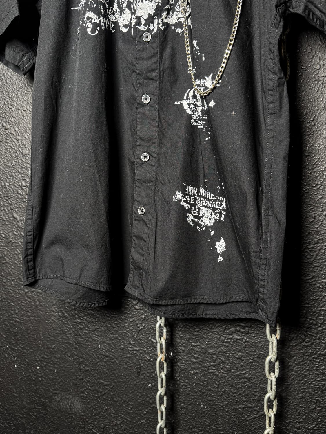 MON MAJES – Skull Chain Graphic Shirt 상품이미지9