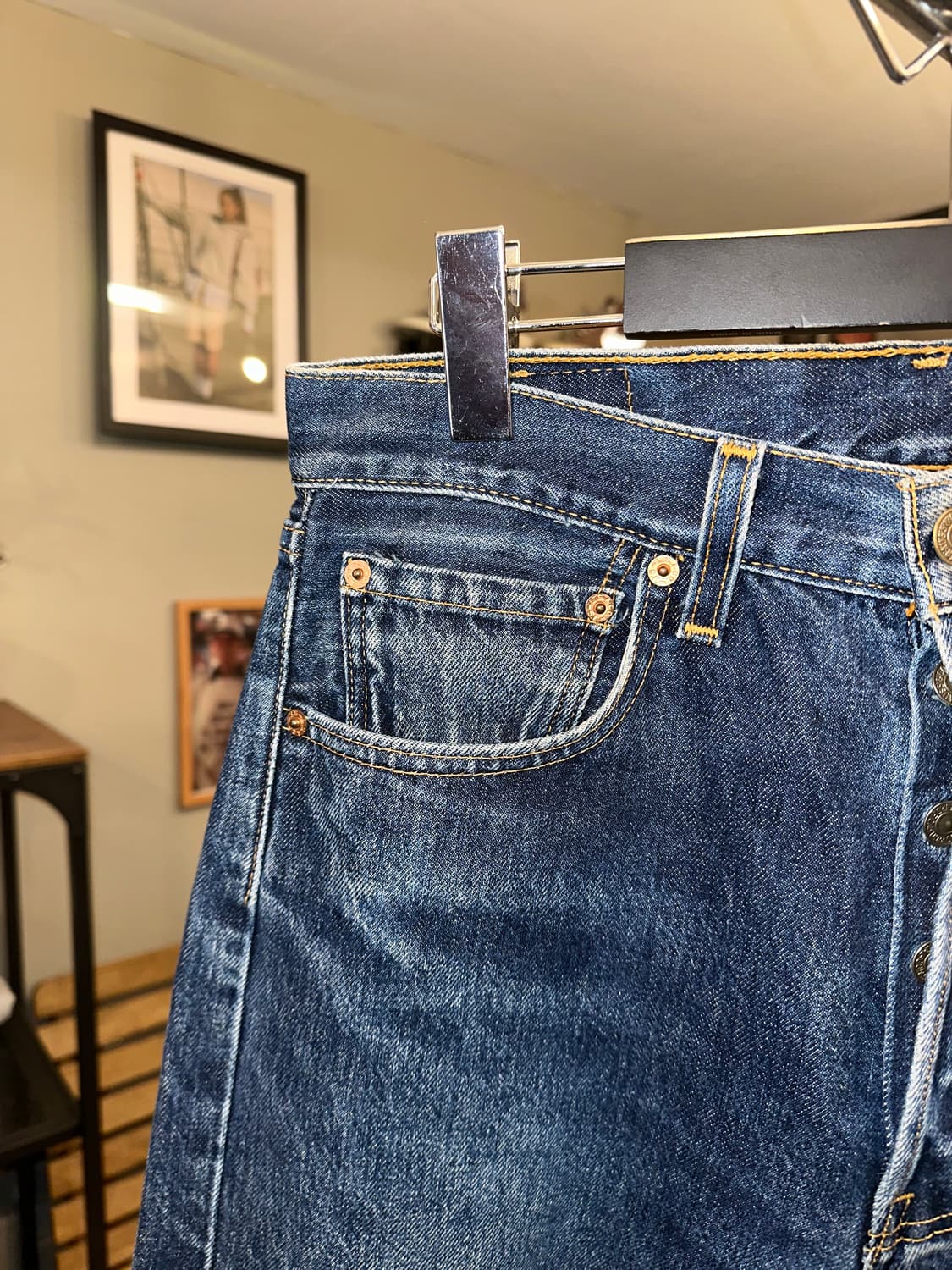 Early 00’s Levi’s 501 553 USA denim pant 상품이미지6