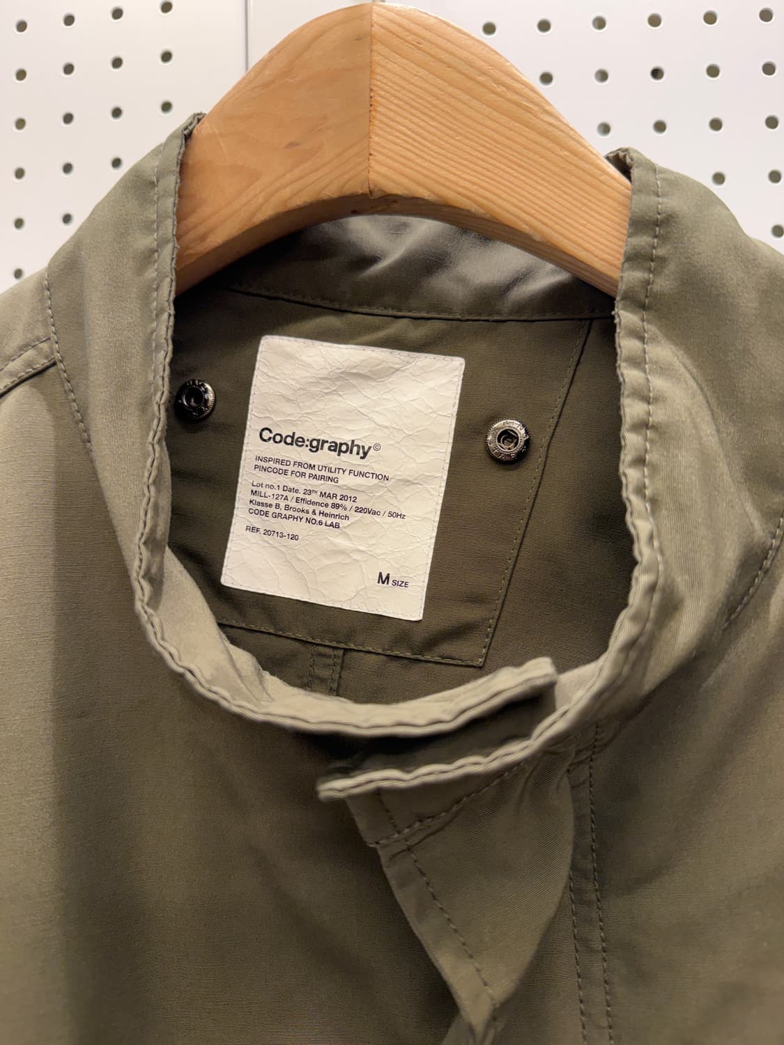 코드그라피 M-65 피쉬테일 야상 자켓 U1290 상품이미지5