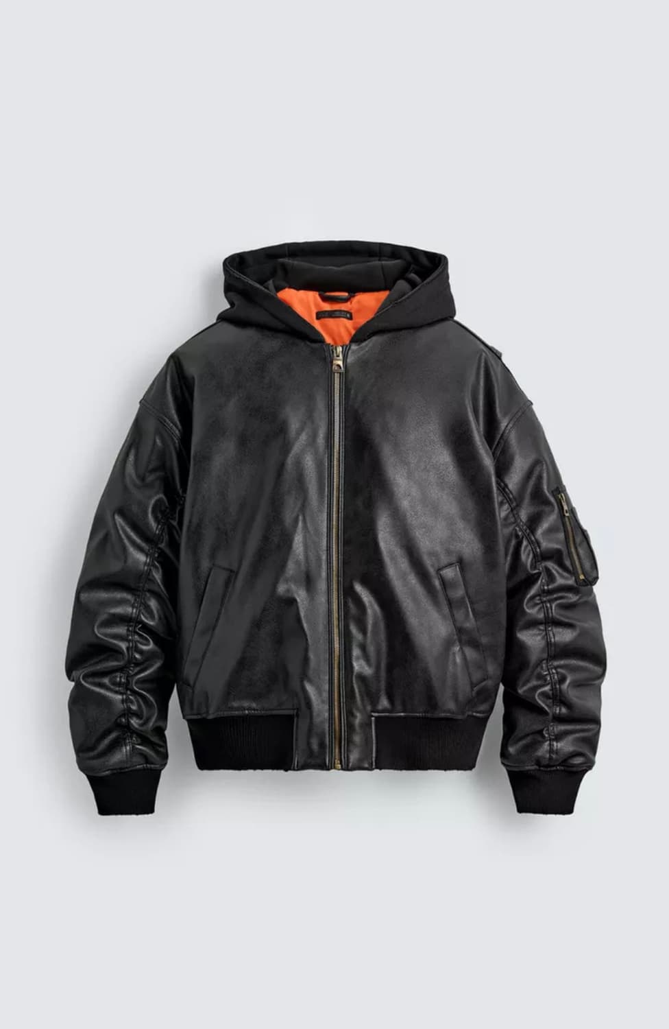 자라 가죽 항공점퍼 S (남녀공용) 상품이미지4