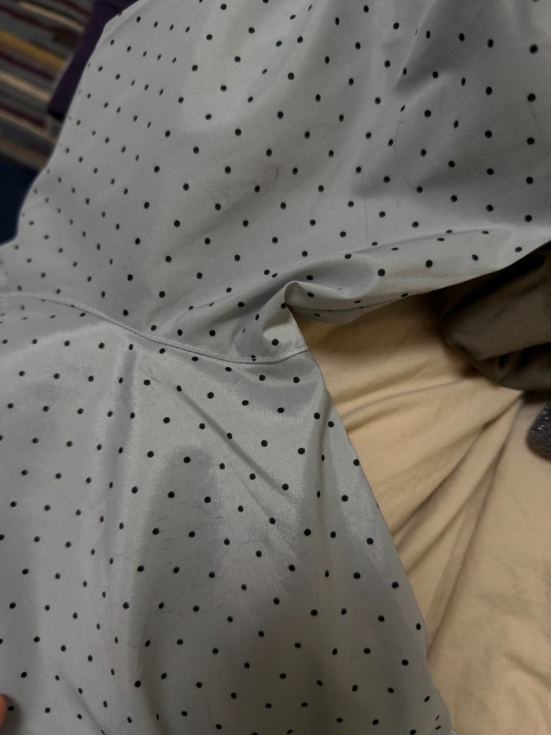 5부 도트 셔츠원피스 상품이미지5