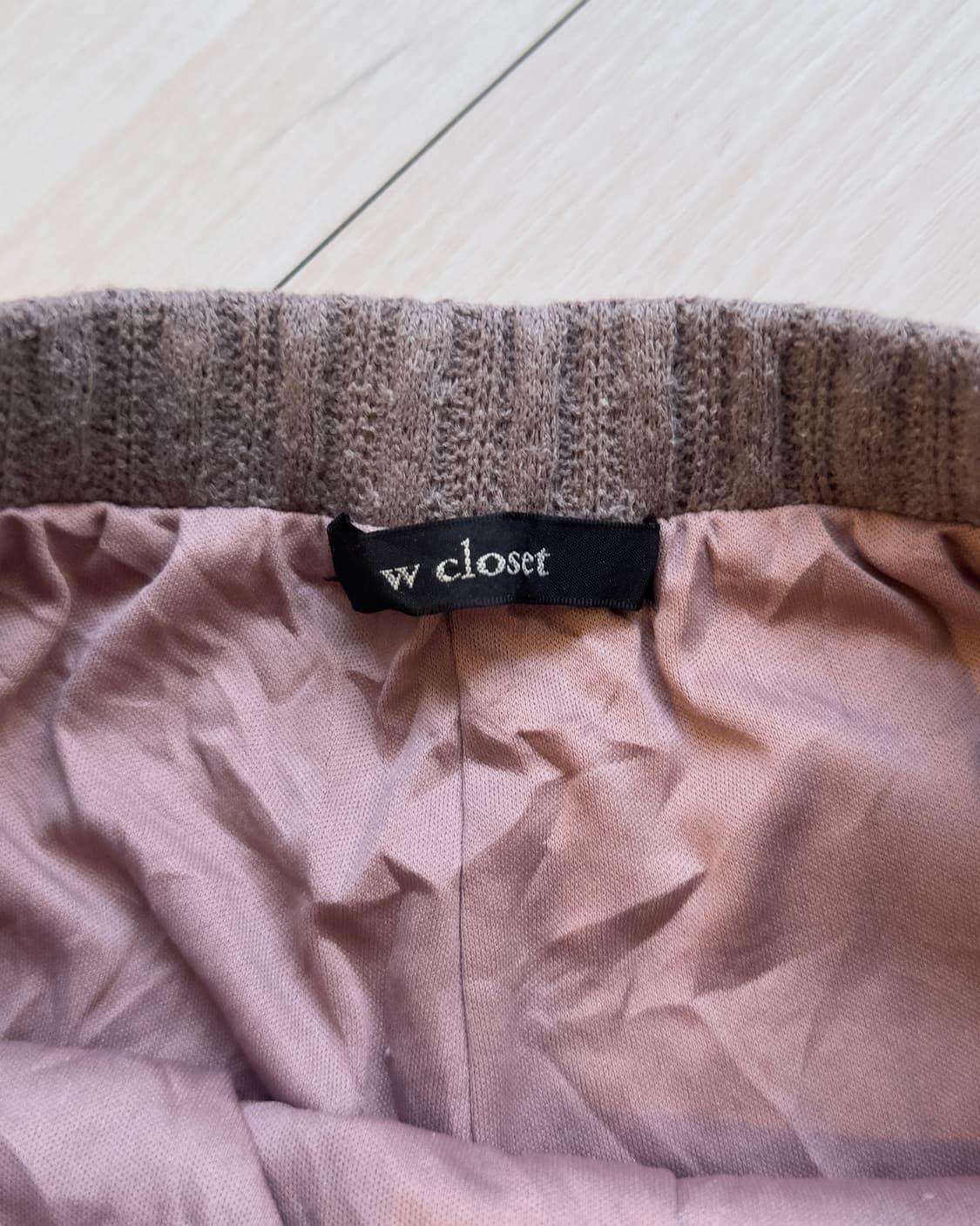 [w closet] cotton blend knit pants  상품이미지5