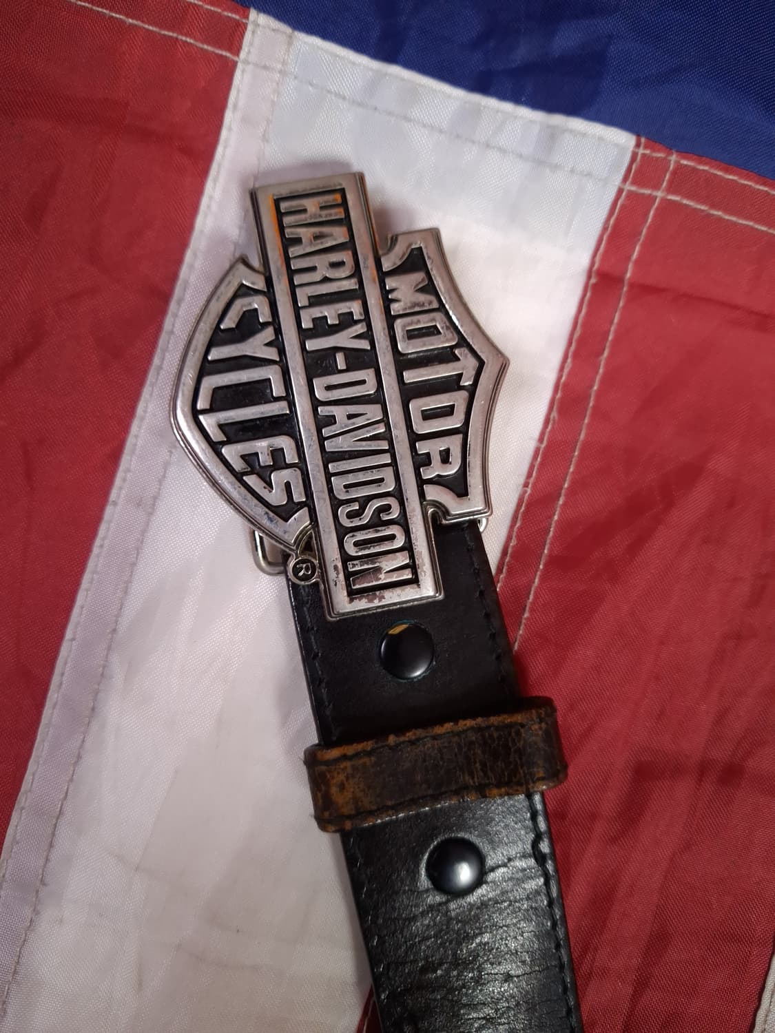 오리지날 할리데이비슨 빅로고 리얼레더 라이더 벨트 상품이미지2