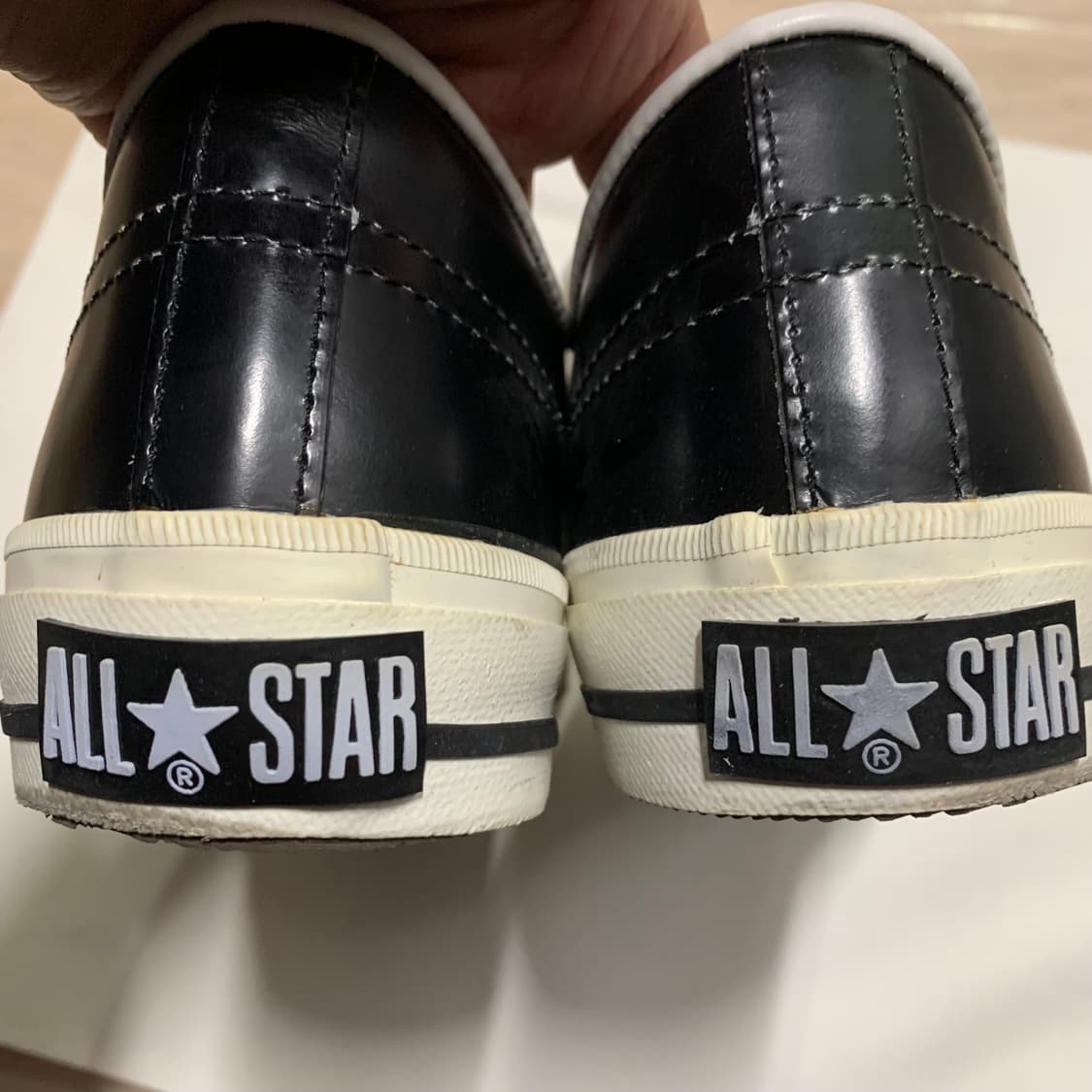 260) 컨버스 원스타 재팬 레더 블랙 상품이미지3