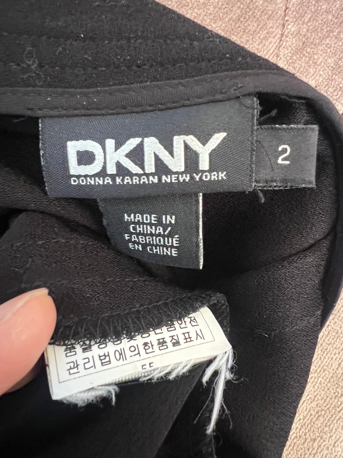 디케이앤와이 DKNY 여성 블랙 일자핏슬랙스 정장팬츠 상품이미지10