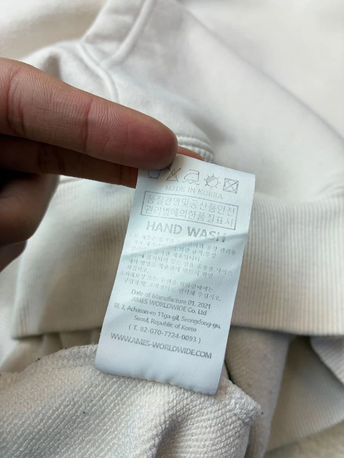 아메스 AMES 월드와이드 레인보우 후드티 PN6050 상품이미지7