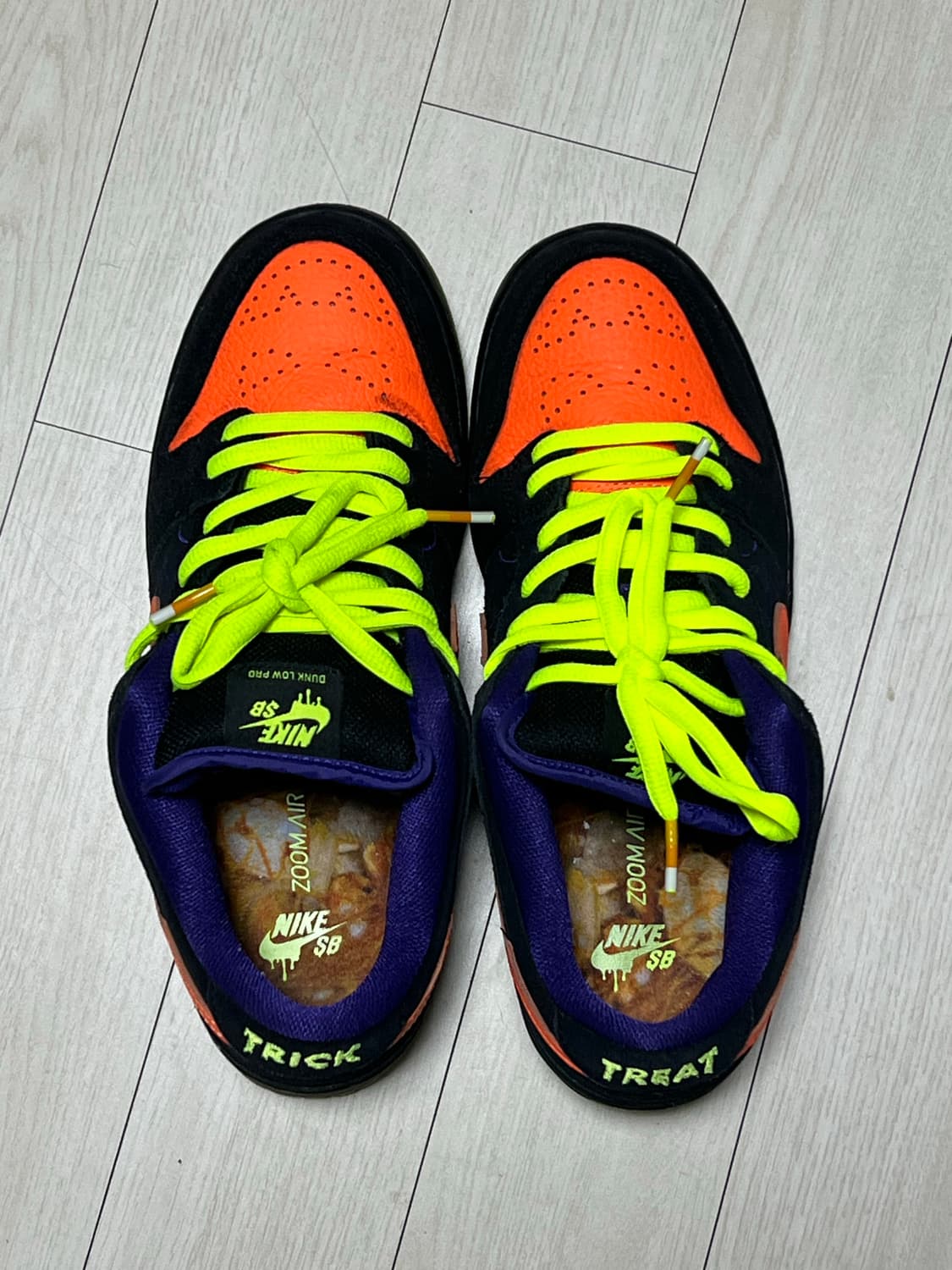 나이키 SB 덩크 로우 프로 할로윈 블랙 오렌지 260사이즈 상품이미지5