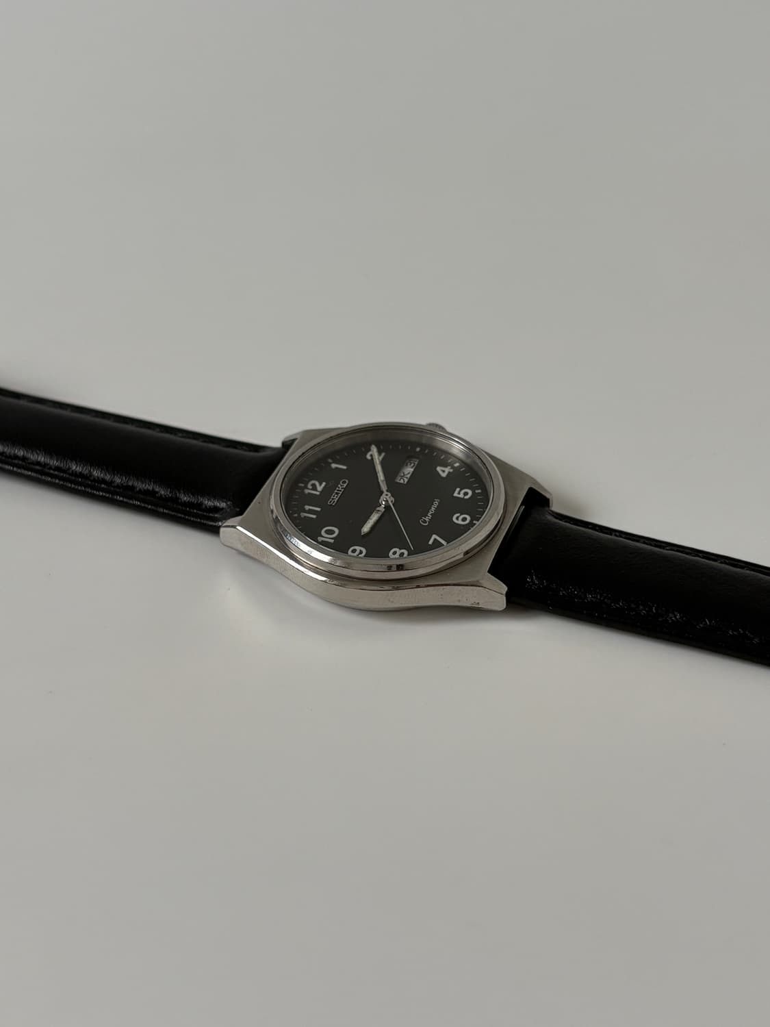 1980s Chronos Black Dial Silver Quartz 상품이미지6