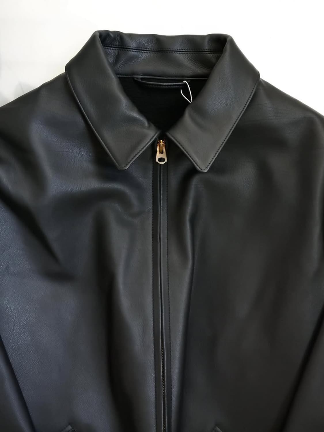 25aw CALF SKIN SHORT LEATHER JACKET 상품이미지4