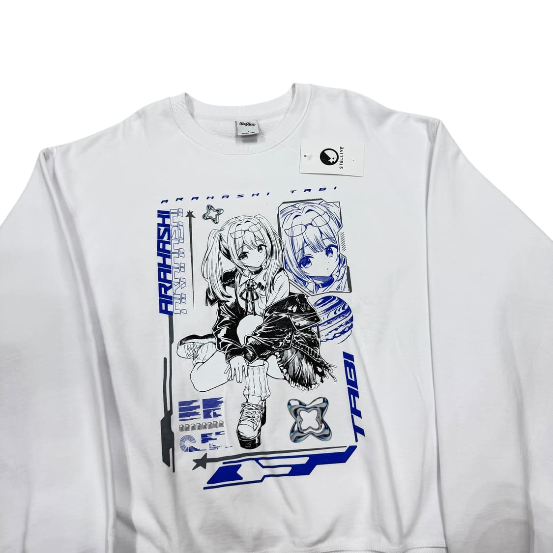 스텔라이브 아라하시 타비 스웻셔츠 맨투맨 화이트 2 상품이미지2
